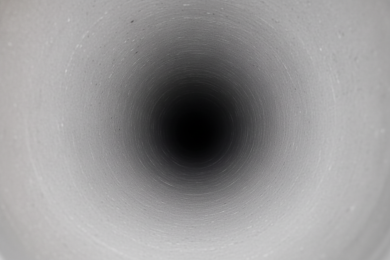 After trenchless pipe lining with the property surface restored